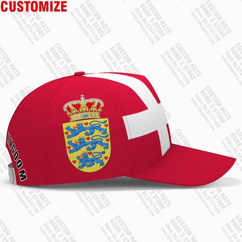 Dinamarca hombre joven gratis personalizado logo estampado foto dnk unisex sombrero bandera nacional reino danés país danmark dk gorra de béisbol