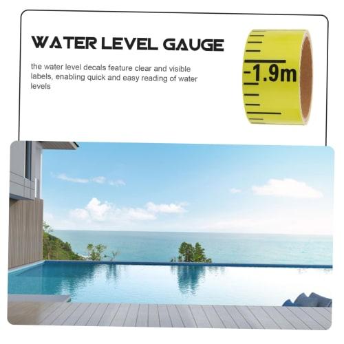 ROMISBABA Water Level Scale, Water Level Sticker, Water Level Tape, Pool Water Level, Construction Sticker, Water Level Gauge Measuring Tool, Pool Wat