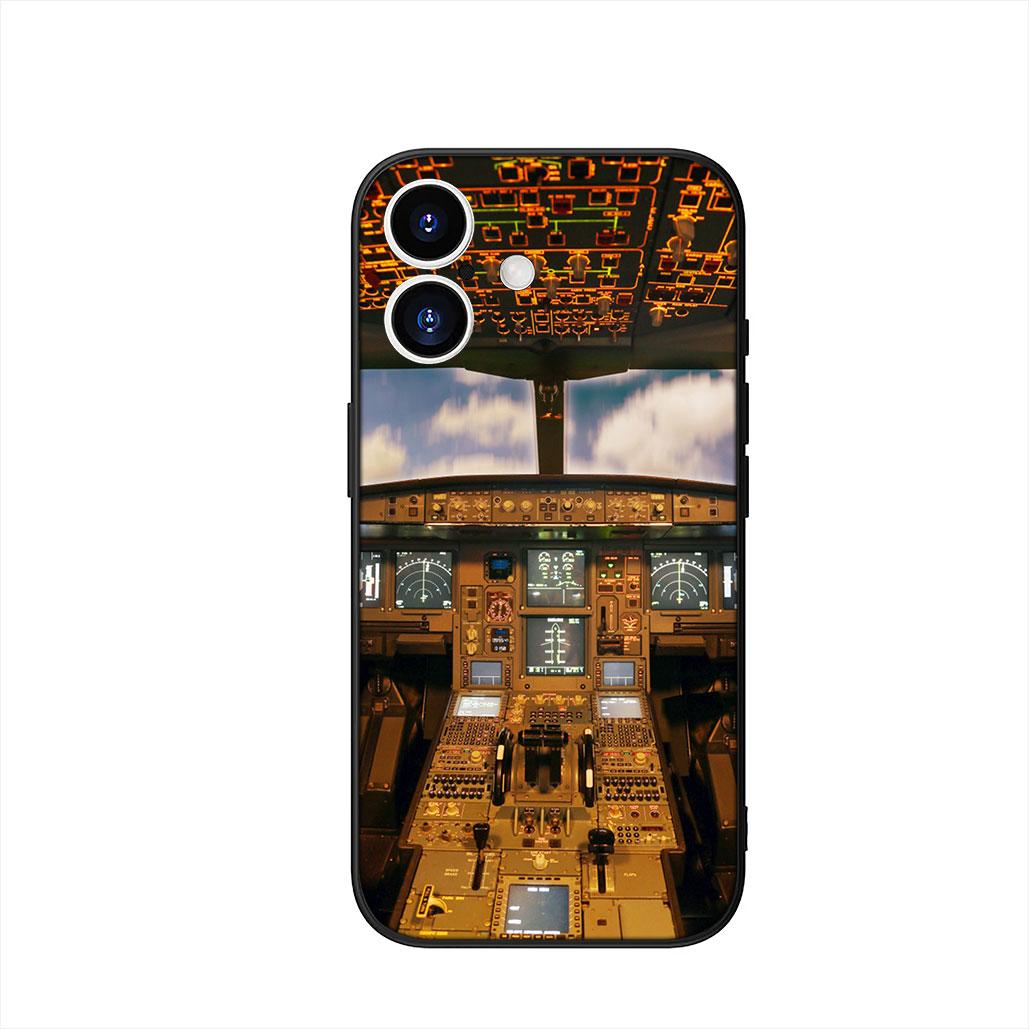 

Aircraft Travel Cover Phone Case for Apple iPhone 16 15 14 Plus 13 12 Mini 17 Pro Max + 16E Air 16+ ProMax iPhone Air