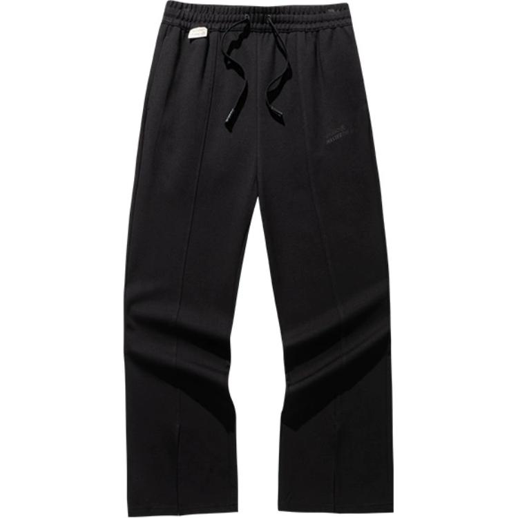 

Anta Comfortable Casual Simple High-Waisted Straight-Leg Loose Knit Sports Pants Women bottoms Basic-Black 162518307-2 M