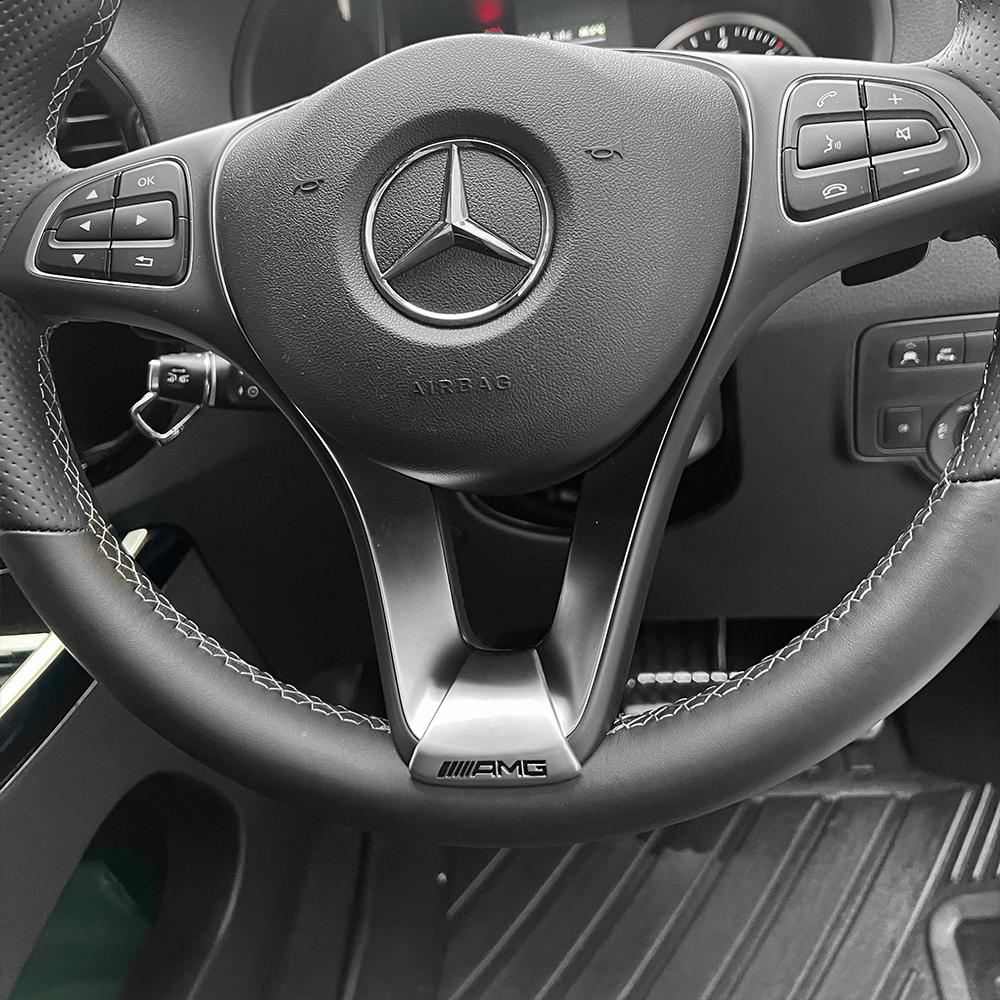 Car ABS Steering Wheel Interior Sticker Badge Decal Styling For Mercedes Benz W164 S320 W203 W204 W168 C180 E320 A200 CLA CLK ML
