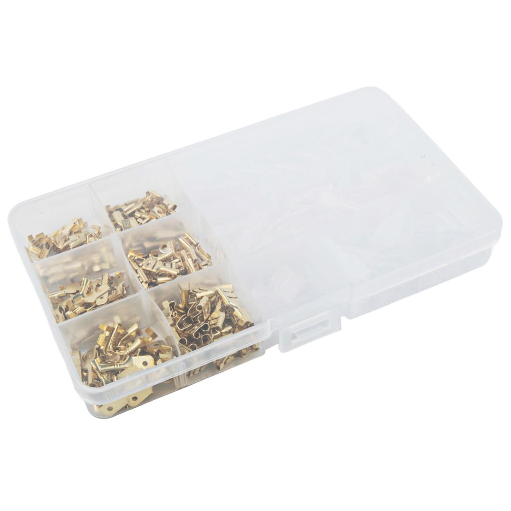270PCS Electrical Wire Connector Kit with Male and Female Crimp Terminals for 2 8mm 4 8mm 6 3mm Wiring Applications