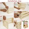 Wood Baby Crate Closet Kit Easy to Install Baby Wood Box Storage Rack Baby Shower Gift Clothes Wooden Storage Organizer