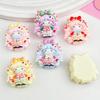 Cartoon Lisa Kitten Girl Resin Accessories: DIY Cream Glue, Hair Clip, Hair Tie, Keychain, Phone Case Ornament
