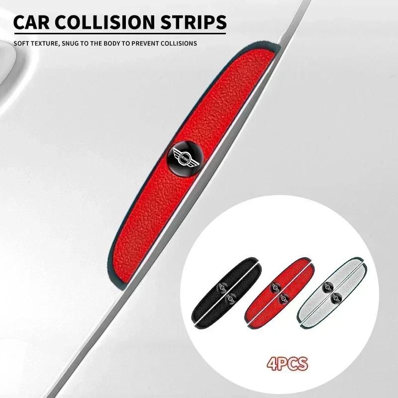 4 Stück Auto Türschutz Gummi Türkantenschutz Kratzfest Stoßstangenleiste für BMW MINI Cooper One S Countryman Clubman JCW R50 R55 R56