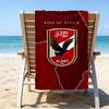 Ahly Football Club Printed Beach Towel, Super Soft Microfiber, Perfect Gift Birthday, for Pool, Beach, Travel, for Family and Friends