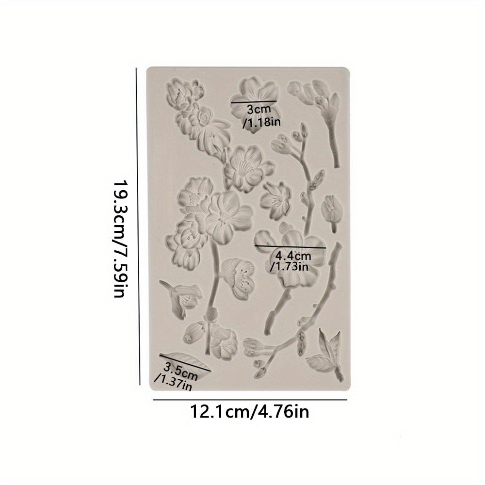 

1 шт. Силиконовая форма для переворачивания торта «Слива», для выпечки, с тиснением, пленка, инструмент для DIY, для украшения шоколадом, ручной работы, из глины серый