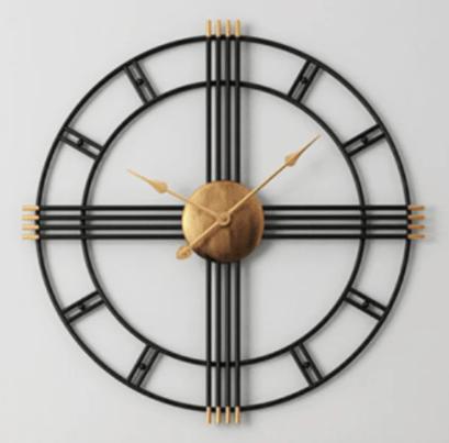 80CM Creative minimalist Modern minimalist clock living room wall clock nordic style iron mute clock