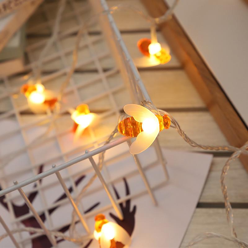 Solar Bee LED String Lights for Outdoor Patio Decorations