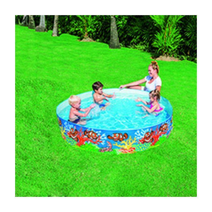 Piscine - Fill 'N Fun - Poissons Corail - Diamètre 183cm - Hauteur 38cm - Autoportante