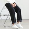 FAPAI Men's Corduroy-Look Thickened Wide-Leg Sweatpants