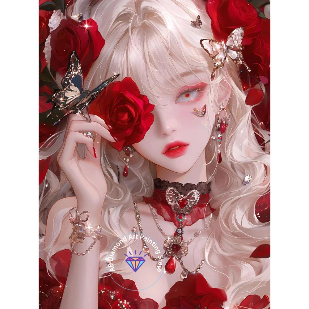 2026 New Handmade DIY Cartoon Girl Diamond Painting Kits Picture Cross Mosaic Home Decoration 5d Diy Gifts