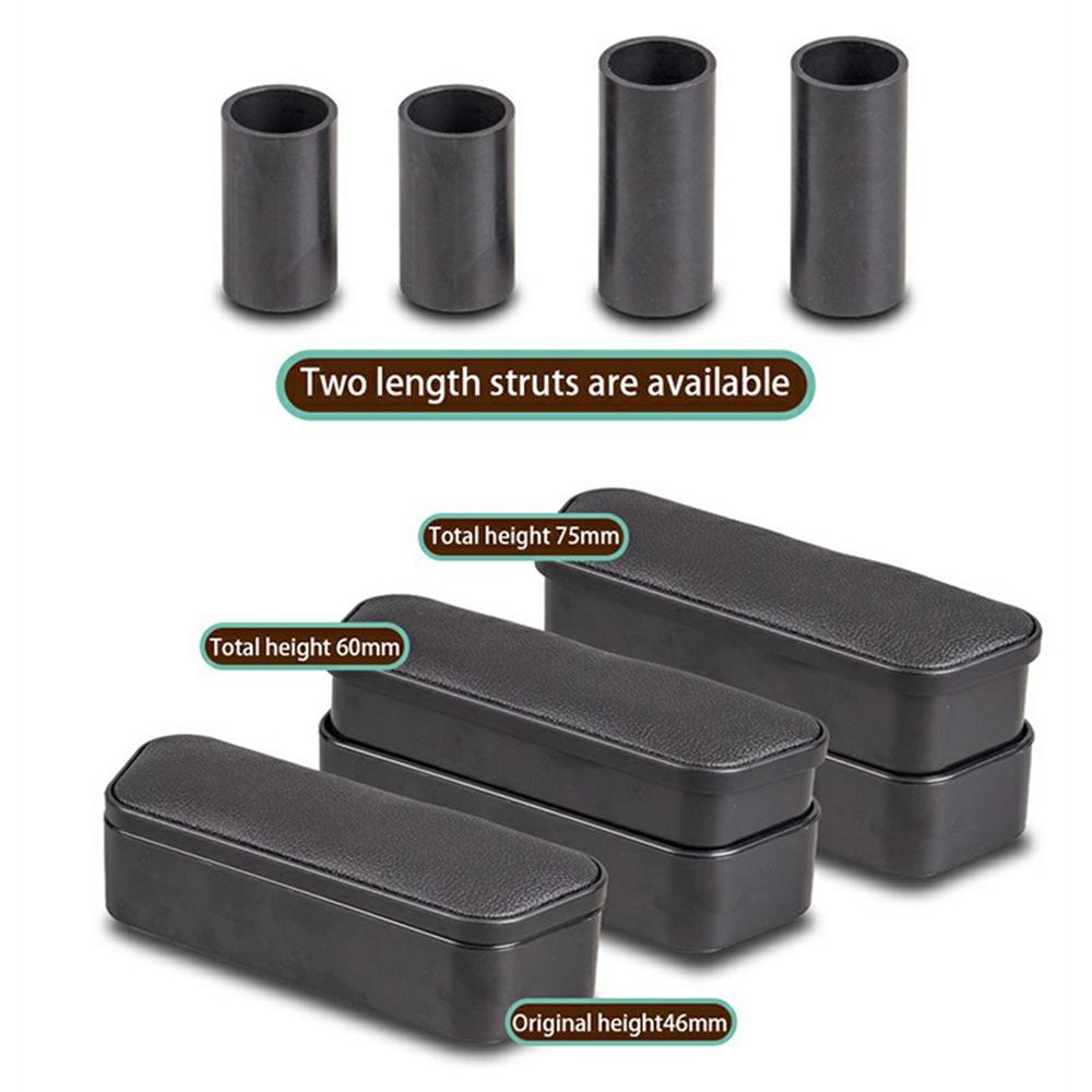 Multi-Functional Storage Car Armrest Elbow Pad Height-Adjustable Vehicle Armrest Box Cushion