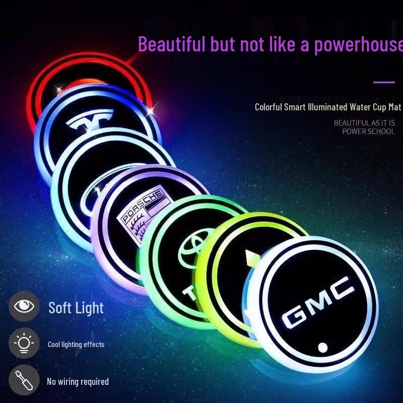 LED Ambiente Getränkehalterbeleuchtung, Siebenfarbige Optionen für das Honda Interieur