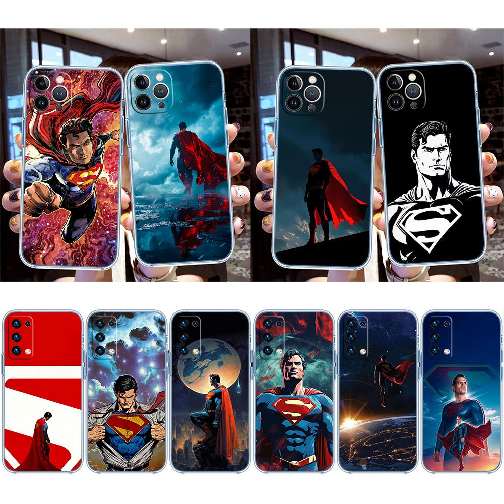 Superman Transparent Phone Case for Motorola Moto Edge 20 30 40 50 S30 Fusion Ultra Pro Neo Lite + G200 G23