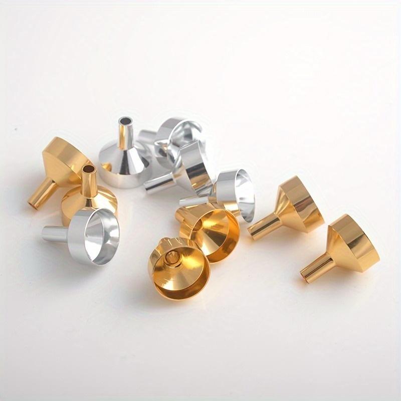 5pc Mini Metal Funnel For Filling Small Bottles Transfer Liquid Refill Perfume Essential Oil Dispensing Tool