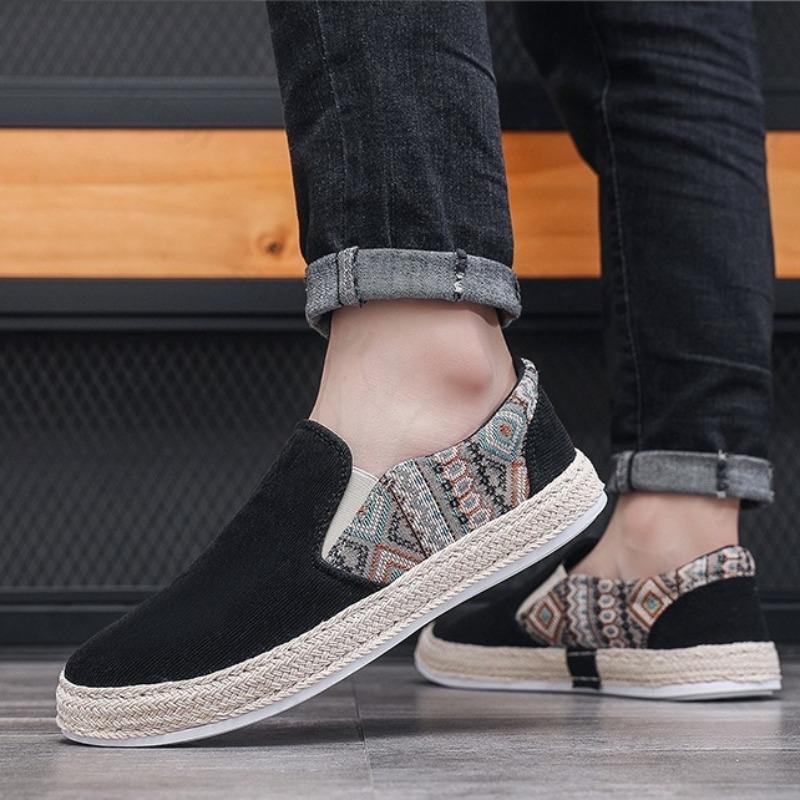 Men Shoes 2025 Summer Loafers Man New Fashion Comfortable Lightweight Footwear Soft Men Casual Vulcanized Canvas Shoe Zapatillas