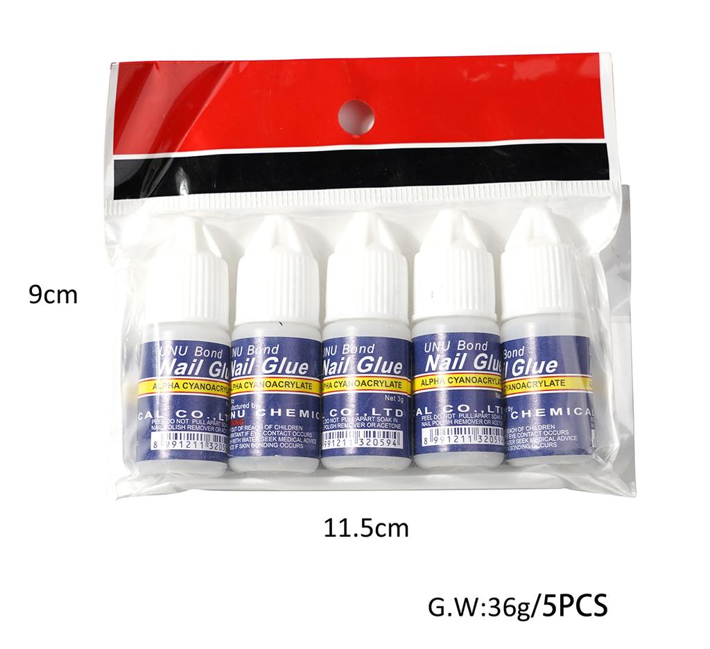 Nail Glue for Acrylic French False Nail Tips Stick 3D Decoration Glue Clear Fast Dry Glue Manicure Nail Art Tools DIY Design