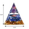 Orgonite Crystal Orgone Pyramid Tower Energy Nature Reiki Healing Chakra Object 6cm x 6cm (7)