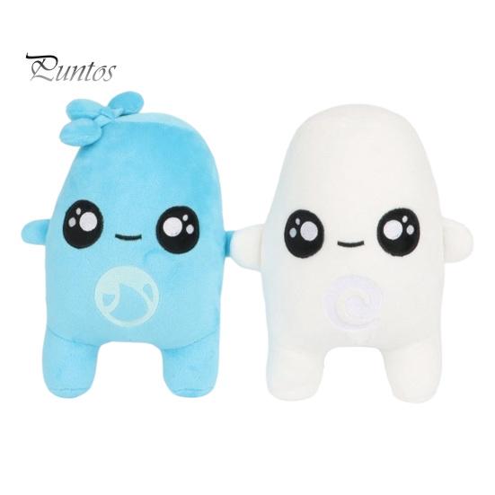 Cute Car Interior Ornaments Game Plush Toy, Blue Water Drop And White Cloud Stuffed Toys Pillow, Soft Animal for Bedside Desk Decor Decorative Pillows