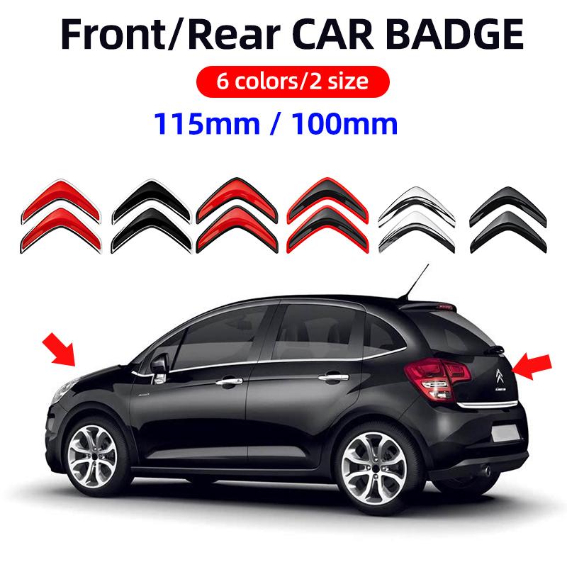 ABS Sticker Car Front Rear Badge Emblem Decal For Citroen C4 C3 Xsara C-Elysee C5 C1 DS3 DS5 Jumper Picasso Sega C-quatre