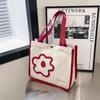 Retro Portable Large Capacity Shopping Tote Bag Stylish Handheld Design For Daily Use