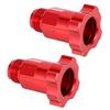2PCS Spray Gun Cup Adapters Aluminum Alloy Paint Sprayer Cup Converter M16 Male Thread 1.5mm Pitch Red