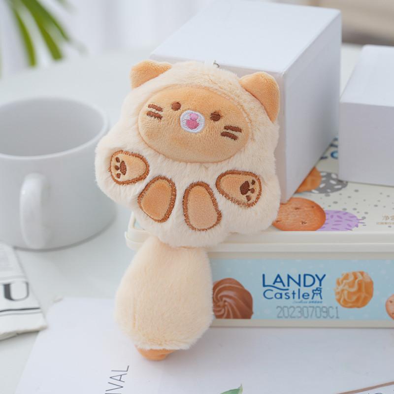 Entzückender Katzen Plüsch Schlüsselanhänger Weiches Stofftier Niedliches Cartoon Tier Schlüsselring Für Geschenke