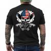 Cool Sugar Skull Cowboy Hat American Flag 4th of July T-Shirt