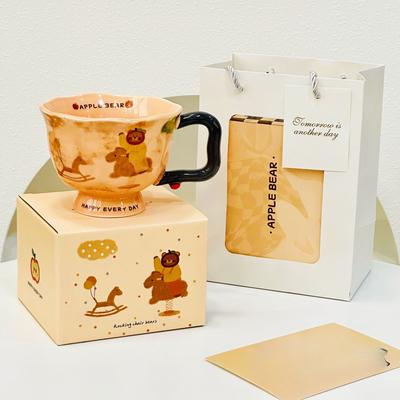 Mug Creative Artistic Ceramic Water Cup 2 High Value New Women's Office Home Coffee Cup Souvenir
