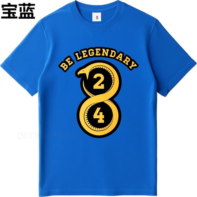 Fashion summer Teenagers tshirt Be Legendary Snake Number Two Four Short Sleeve Workout ONeck Tee shirt cotton teeshirt