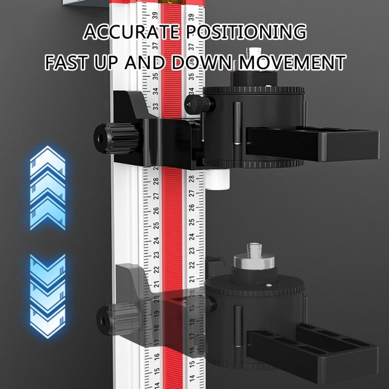Nivele Suport de Perete Aluminiu Suport de Agățat Vertival pentru Toate Nivelele Suport Rotativ 180 de Grade cu Reglaj Fin