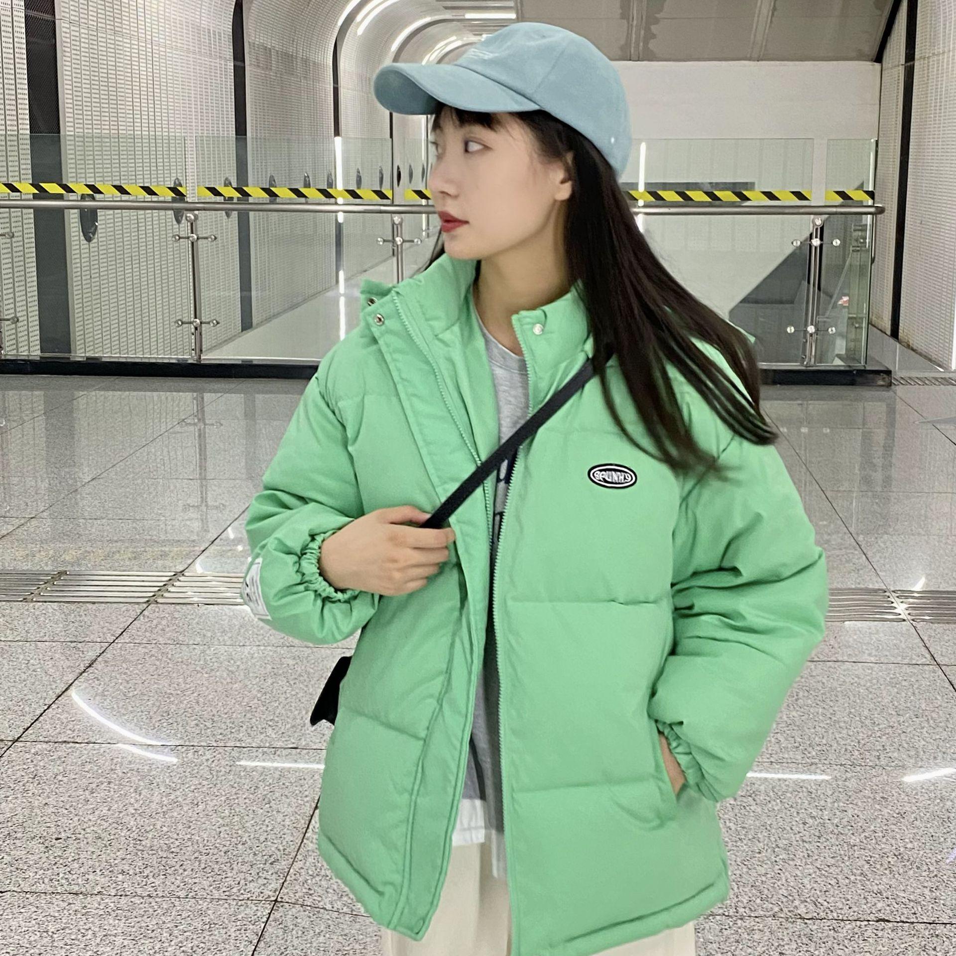 

Женская зимняя новая стеганая куртка пуховик, корейская свободная куртка XL