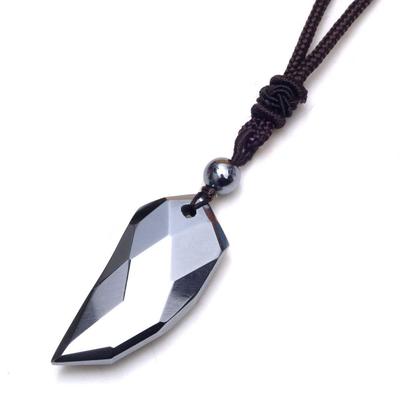 Exclusive Jewelry Gift Terahertz Necklace Wolf Fang Pendant Choker with Power Stone and Natural Adjustable Size [Amazon Brand] A.UN Stone, [Terahertz