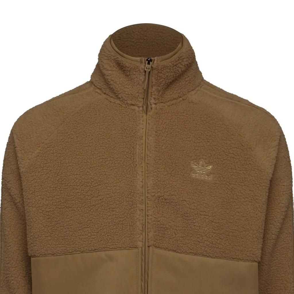 Adidas Mens Originals Polar Fleece High Collar Raglan Fleece Jacket