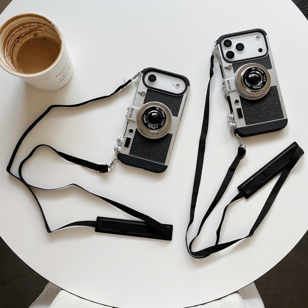 Stereoskopische Retro-Stoßfeste Schutzhülle für iPhone 17 - Kreatives Apple Design