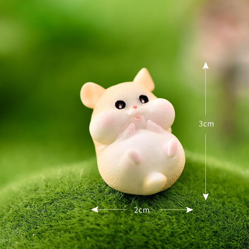 Charming Resin Hamster Ornaments Ideal For Diy Micro Landscape Projects