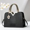 New Exquisite Crocodile Pattern Female Handbag Trendy Versatile Women's Shoulder Bag Large Capacity Women's Crossbody Bag