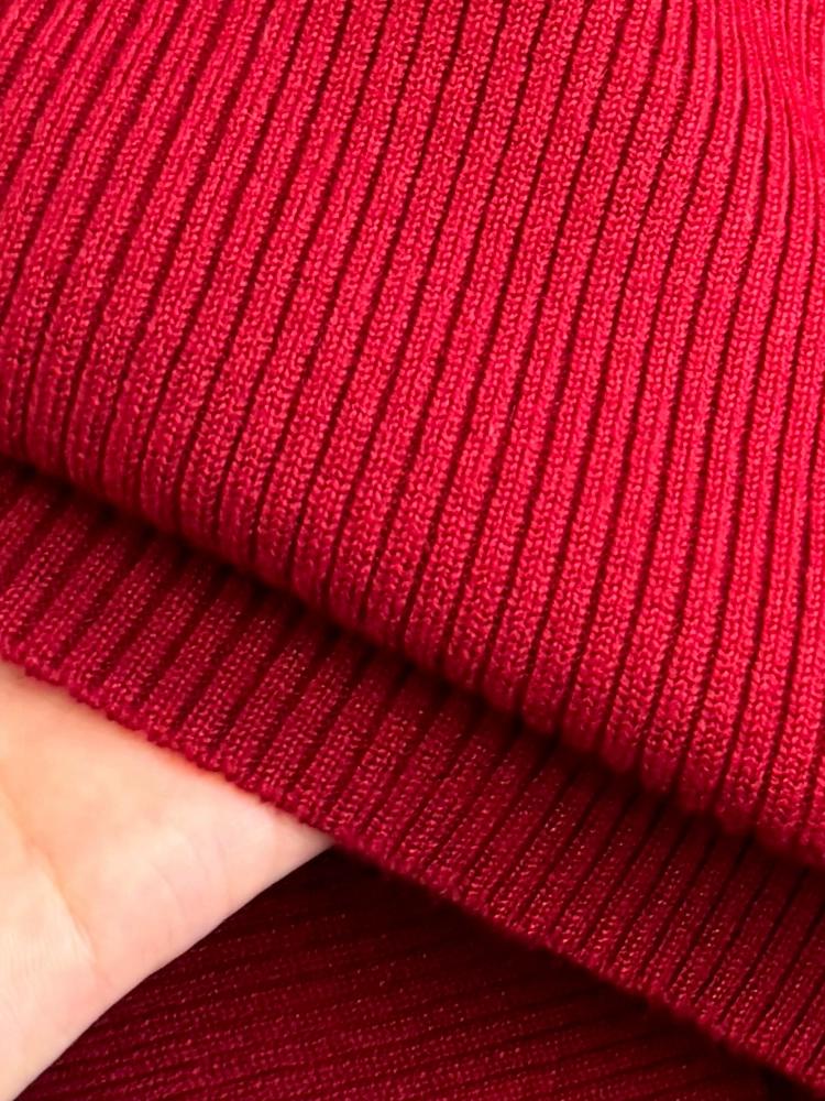 Осенне-зимнее платье с длинными рукавами — фото 11