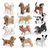 Cute Dalmatian Bulldog Dachshund Chihuahua Golden Retriever Model Ornament Set For Kids And Collectors