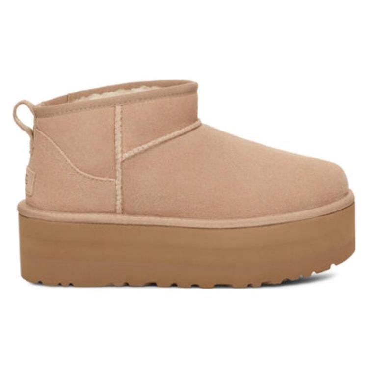 New UGG Classic Ultra Mini Platform Boot Sand Women's 1135092-SAN