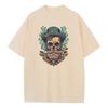 Baggy T Shirt Cotton Graphic Tees Design Clothes Old School Skull Pattern Dropped Shoulder Vintage Tops Oversize T Shirts