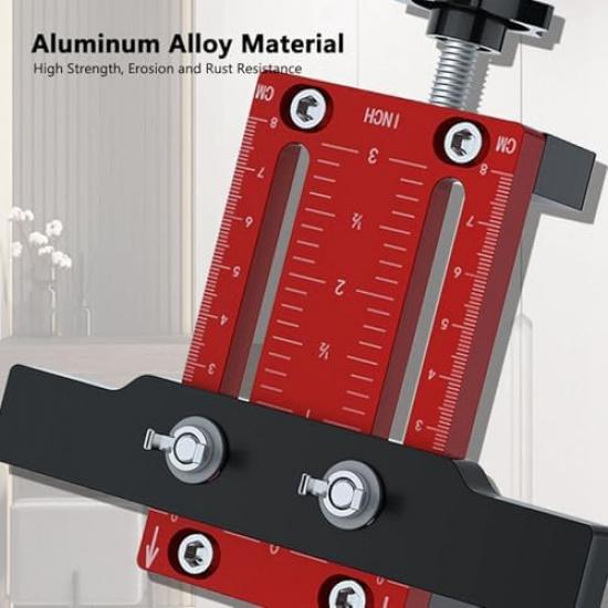 Drawer Front Installation Clamps Adjustable Cabinet Hardware Jig for Knobs Handles and Pulls Cabinet Template Tool