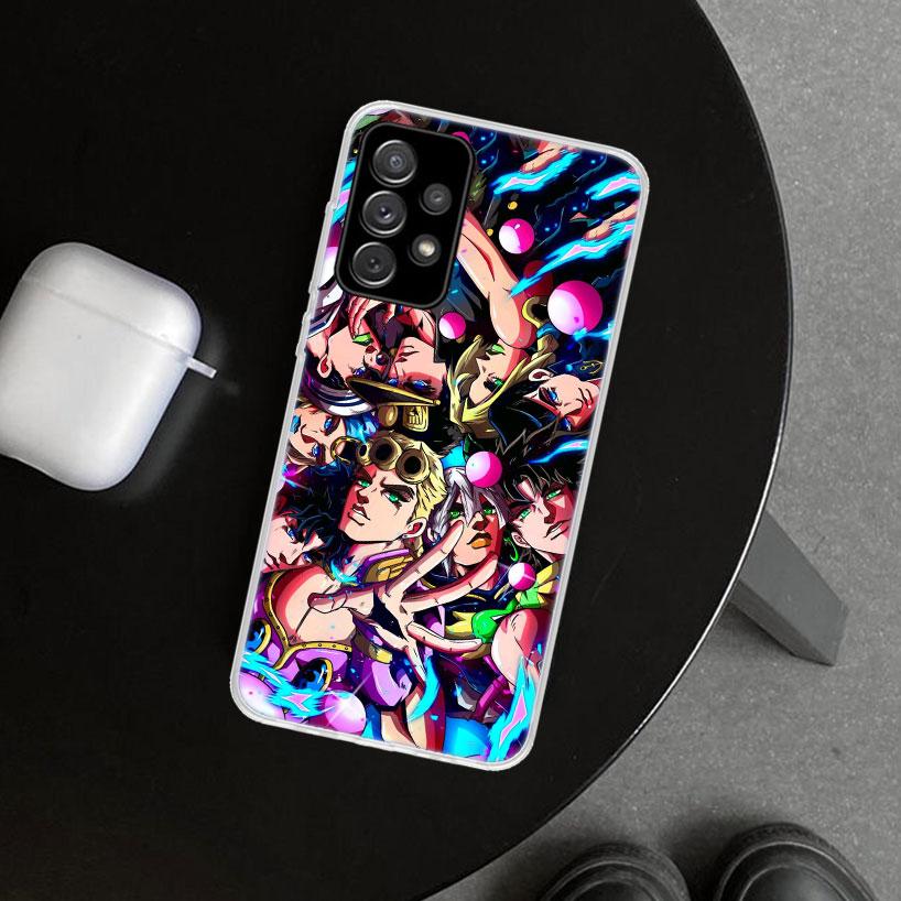 JoJo's Bizarre Adventure Hot Anime Phone Case Cover for Samsung Galaxy A12 A22 A32 A52 A72 A02S A51 A50S A31 A20S A10S Note 20 U