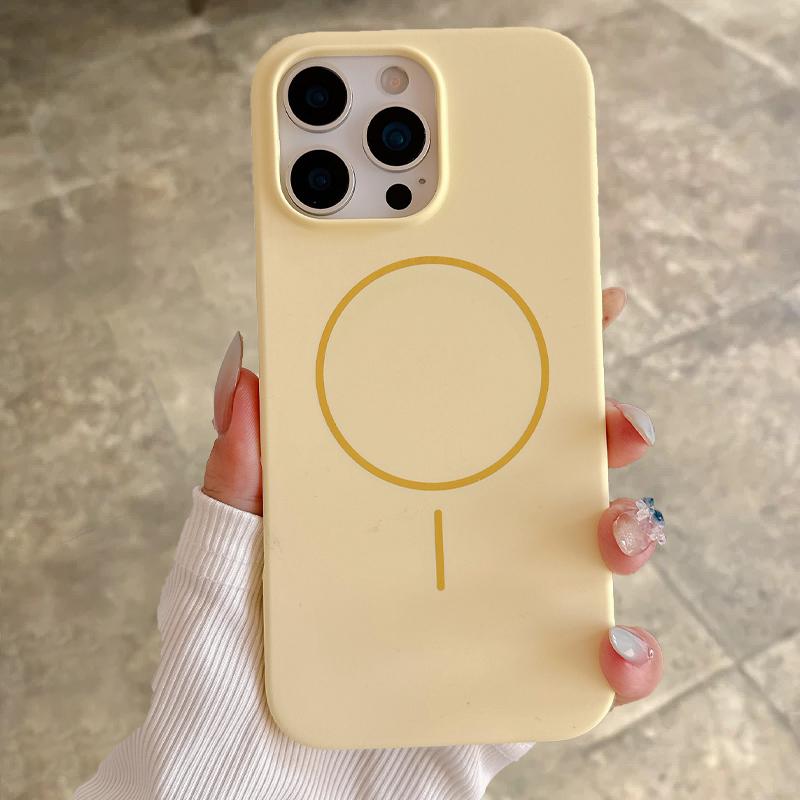 Silicone Matte Magnetic Case For iPhone 16 15 Plus 14 13 12 11 Pro Max For Magsafe Wireless Charging Soft Armor Cover