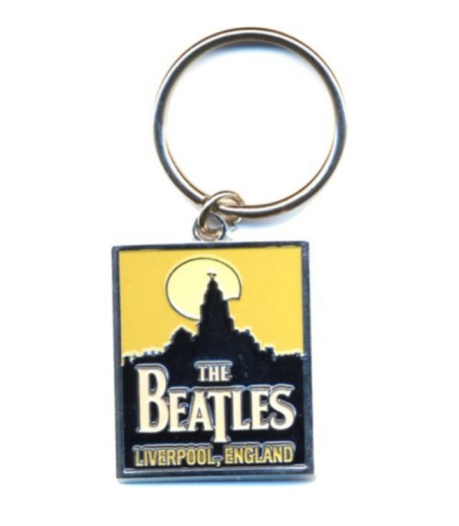 Satın alın The Beatles Keyring Keychain Liverpool skyline band logo new