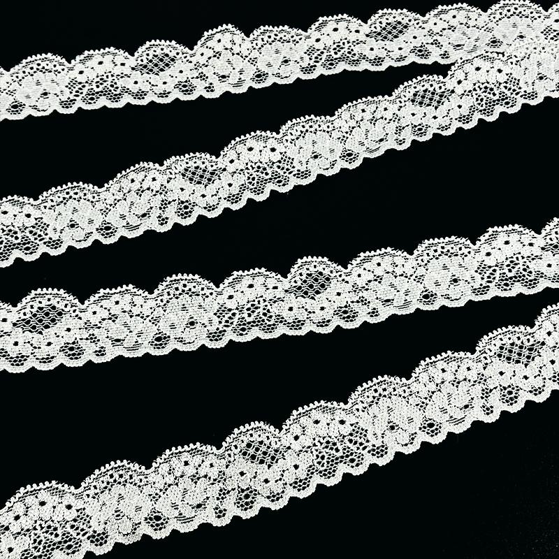Hot Sale Trim Lace 1.5 cm High Quality Narrow Stretch Lace Trim for Lady Ladies Lingerie and Underwear