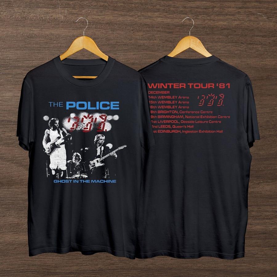 The Police Ghost In The Machine Winter Tour 81 Shirt Vintage The Police Shirt Unisex T-Shirt XXXL