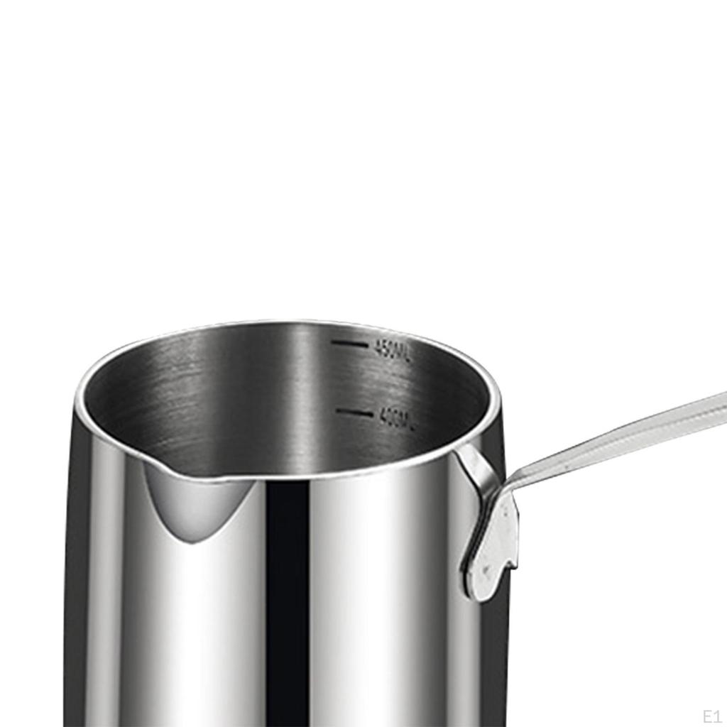 Deep Fryer Cooking Pot Saute Pan Practical Comfortable Grip Small with Handle Milk for Home