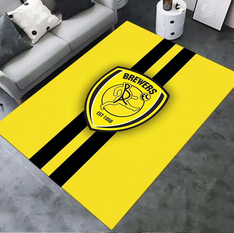 Burton Albion FC Teppich für Wohnzimmer Schlafzimmer Zuhause Sofadekoration Kinderspiel Rutschfeste Bodenmatte